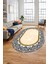Dijital Kaymaz Yıkanabilir Mermer Desen Oval Mutfak Koridor Salon Halısı, O-Mermer-10-Krem, 3