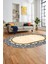 Dijital Kaymaz Yıkanabilir Mermer Desen Oval Mutfak Koridor Salon Halısı, O-Mermer-10-Krem, 4