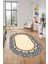 Dijital Kaymaz Yıkanabilir Mermer Desen Oval Mutfak Koridor Salon Halısı, O-Mermer-10-Krem, 5