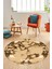 Modern Tasarım Mermer Desen Dijital Kaymaz Yıkanabilir Yuvarlak Salon Halısı, Y-Mermer-30-Kahve, 4