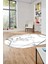 Modern Mermer Desen Dijital Kaymaz Yıkanabilir Oval Yolluk Koridor Salon Halısı, O-Mermer-15-Gümüş, 5