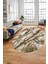 Baskılı Kaymaz Yıkanabilir Mermer Desenli Oval Mutfak Yolluk Salon Halısı, O-Mermer-02-Kahve, 5