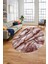 Baskılı Kaymaz Yıkanabilir Mermer Desenli Oval Mutfak Yolluk Salon Halısı, O-Mermer-02-Bordo, 5