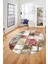 Şık Tasarım Mermer Desenli Dijital Kaymaz Yıkanabilir Oval Koridor Salon Halısı, O-Mermer-28-Bordo, 3