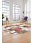 Şık Tasarım Mermer Desenli Dijital Kaymaz Yıkanabilir Oval Koridor Salon Halısı, O-Mermer-28-Bordo, 4