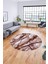 Baskılı Kaymaz Yıkanabilir Mermer Desenli Yuvarlak Mutfak Salon Halısı, Y-Mermer-02-Bordo, 5