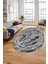 Baskılı Kaymaz Yıkanabilir Çerçeve Mermer Desen Oval Mutfak Yolluk Salon Halısı, O-Mermer-04-Gri, 5