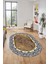 Dijital Kaymaz Yıkanabilir Mermer Desen Oval Mutfak Koridor Salon Halısı, O-Mermer-10-Kahve, 5