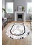 Mermer Desenli Dijital Kaymaz Yıkanabilir Oval Mutfak Koridor Salon Halısı, O-Mermer-11-Bordo, 1