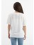 Bisiklet Yaka Kot Cep Detaylı T- Shirt - Ekru 4
