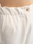 71269 Yüksek Belli Elastik Bel Bantlı Pantolon-Beyaz 4
