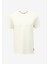 Beyaz Erkek Bisiklet Yaka Loose Fit T-Shirt D4SM-TST3277 1
