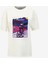 Beyaz Kadın Loose Fit Baskılı T-Shirt D4SL-TST3037 1