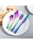 Beautylife Store Çatal Kaşık Seti 12 Piece Paslanmaz Çelik Çatal Kaşık Kutusu Seti ，dinner Spoon, Suitable For Dinner For 3 People Renkli (Yurt Dışından) 3