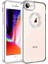 iPhone 8 - Uyumlu Kamera Korumalı Logo Gösteren Gkm Omega Kapak-Gümüş 1