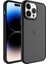 iPhone 14 Pro Max - Uyumlu Buzlu Sert Pc Gkm May Kapak-Pembe Açık 2