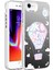 iPhone 7 - Uyumlu Desenli Gkm Silver Sert Kapak-Çiçek 5