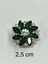Taşlı Düğme /taşlı Klipsli Düğme/ 3 Lü Set/ 2,5 cm Zümrüt 3
