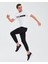 M Micro Collection Side Zipped Jogger Erkek Eşofman Siyah 4