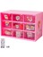 OSS27603BL Stili Kawaii 9 Izgaralar Abs Çekmece Masa Üstü Organiser Çok Fonksiyonlu Kozmetik Makyaj Ofis Masası Kırtasiye Malzemesi Saklama Kutusu Tutucular (Yurt Dışından) 2