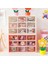OSS27603BL Stili Kawaii 9 Izgaralar Abs Çekmece Masa Üstü Organiser Çok Fonksiyonlu Kozmetik Makyaj Ofis Masası Kırtasiye Malzemesi Saklama Kutusu Tutucular (Yurt Dışından) 4