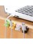 F Tarzı Artoon Kablo Sarıcı Kawaii Kablo Düzenleyici USB Şarj Aleti Veri Hattı Kablo Tutucu Kulaklık Duvar Kanca Askı Masa Düzenleyici (Yurt Dışından) 2