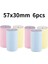 Pembe Tarzı Renkli Termal Kağıt Rulosu 57*30MM Yapışkansız Fotoğraf Kağıdı Peripage Için Şeffaf Baskı A6 A8 Paperang P1 Mini Cep Fotoğraf Yazıcısı (Yurt Dışından) 2