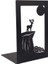 Bir Stil Zarif Hollow-Out Metal Bookend Yaratıcı Orman Desen Tasarım Kitap Standları Yaratıcı Hediye Dekoratif Metal Kitap Ayracı HX6A (Yurt Dışından) 1