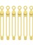 Sarı-6pcs Tarzı Sabitleme Kablo Bağı Yeniden Kullanılabilir Premium Ayarlanabilir Kordon Bağları Kulaklık Cep Telefonu Veri Hattı Kablosu Sarıcı Kulaklık Organizatör (Yurt Dışından) 1