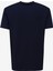 Lacivert Erkek Bisiklet Yaka Loose Fit T-Shirt D4SM-TST3277 2