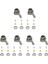 3x Metal Direksiyon Kupası Dönüş Fincan Kiti C14 C24 C34 C44 B14 B1 B16 B24 B36 Mn D90 D91 MN99S Rc Araba Parçaları, Titanyum (Yurt Dışından) 1