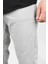 Erkek Double Paça Beli Lastikli Relax Fit Jogger Pantolon Gri EDW036 4