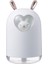 USB Nemlendirici 300 ml Sevimli Hayvan Ultrasonik Serin Mist Hava Yağ Difüzörü Romantik Renkli LED Lamba Humidificador, Beyaz (Yurt Dışından) 1