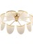 Janne 8 Li Gold Kaplama 26 Watt 3 Renkli Ledli Modern Tasarım Oturma Odası Salon LED Avize 2