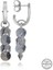Swarovski Crystal Taşlı Gümüş Salkım Sallantılı Çivili Kadın Küpe 1