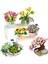 Mini Bonsai Yapı Taşları Çiçekler Dıy Yaratıcı Etli Kiraz Çiçekleri Bitki Saksı Buket Tuğla Saksı Süsler Oyuncak Hediye (Yurt Dışından) 1
