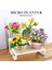 Mini Bonsai Yapı Taşları Çiçekler Dıy Yaratıcı Etli Kiraz Çiçekleri Bitki Saksı Buket Tuğla Saksı Süsler Oyuncak Hediye (Yurt Dışından) 3