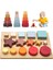 Takım Montessori Oyuncakları Sıralama ve Istifleme Yapı Taşları Oyuncak Gıda Sınıfı Silikon 1 Ila 3 Yaş Arası Erkek Kız Için Çocuk Günü Hediyesi (Yurt Dışından) 1
