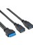 Çift USB 3.0 Dişi 20 Pin Bağlantı Noktası Başlık Anakart Dahili Bağlantı Adaptörü Kablo Kordonu Tel Asus P7P55/USB3 Serisi (Yurt Dışından) 4