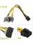 20 cm Çift 15PIN Sata Erkek Pcı-E 8pin Erkek Ekran Kartı Güç Kablo Kordonu Pcıe Pcı Express Grafik Kartı Bilgisayar Masaüstü Için (Yurt Dışından) 5