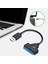 USB 2.0 - Sata 22PIN Yüksek Hızlı 480 Mbps Harici Güç Adaptörü Bakır Tel Çekirdek ve Abs Dönüştürücü Kablosu Maksimum Destek 3tb (Yurt Dışından) 1