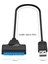 USB 2.0 - Sata 22PIN Yüksek Hızlı 480 Mbps Harici Güç Adaptörü Bakır Tel Çekirdek ve Abs Dönüştürücü Kablosu Maksimum Destek 3tb (Yurt Dışından) 3