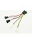 Bilgisayar Soğutma Fanı Güç Kabloları 4pin Molex 3pin Fan Güç Kablosu Adaptör Konnektörü 12 V * 2/5 V * 2 Cpu Pc Kasa Fanı Kabloları Yenı (Yurt Dışından) 1