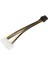 18 cm 8pin Çift 4pin Ekran Kartı Güç Kablosu Y Şekli 8 Pin Pcı Express Çift 4 Pin Molex Grafik Kartı Güç Kablosu (Yurt Dışından) 5