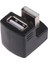 Siyah 90 Derece 180 Derece USB 2.0 A Erkek - Dişi M/f Dönüştürücü Adaptör Konektörü (Yurt Dışından) 5