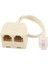 Soket RJ11 Splitter Adatper Konnektörü Ethernet Ağ Adaptörü RJ45 Splitter Kablo Cat5 Cat6 Lan 8P8C Dizüstü Bilgisayar Için Modüler Fiş (Yurt Dışından) 2