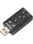 ADVANCED2018 Yeni Bilgisayar Adaptörü Mikro Yeni Mini USB 2.0 3D Sanal 12 Mbps Harici 7.1 Kanal Ses Ses Kartı Adaptörü (Yurt Dışından) 5