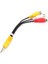 3.5mm Mini Av Erkek 3rca Dişi M/f Ses Video Kablosu Stereo Adaptör Kablosu Bc #54160 Rastgele Renk (Yurt Dışından) 2