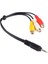 3.5mm Mini Av Erkek 3rca Dişi M/f Ses Video Kablosu Stereo Adaptör Kablosu Bc #54160 Rastgele Renk (Yurt Dışından) 3