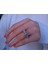 2 Karat Görünümlü Pırlanta 5 Taş Yüzük 0423R0105 4